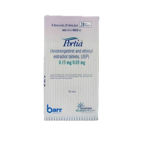 Portia (Levonorgestrel / Ethinyl Estradiol) – original manufacturer packaging