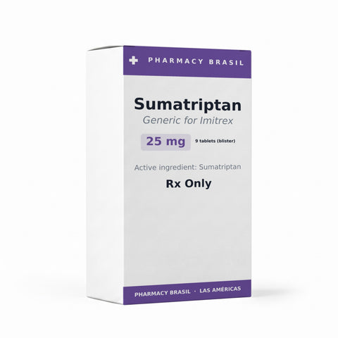 Sumatriptan 25 mg — 9 tablets (blister)